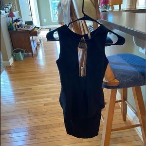 Black LLove dress with mesh top